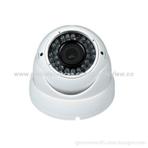 IR dome camera with 2 Megapixel 2.8-12mm manual zoom varifocal lens